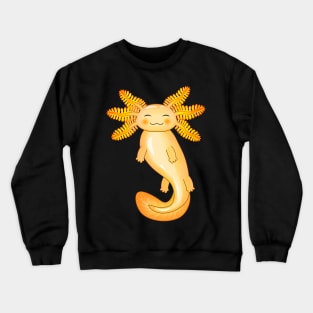 Gold Axolotl Crewneck Sweatshirt